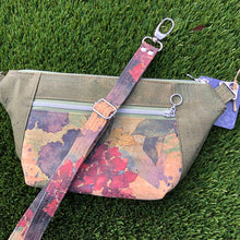 Load image into Gallery viewer, Cork Hip/Sling Bag - Wisteria Print