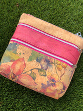 Load image into Gallery viewer, Triple Zipper Cork Cross Body Bag