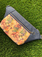 Load image into Gallery viewer, Cork Hip/Sling Bag - Orchid Print