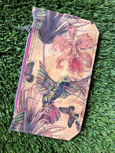 Cork Purse Pal- Hummingbird