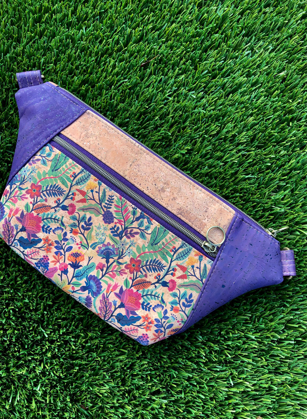 Cork Hip/Sling Bag - Jardin Print