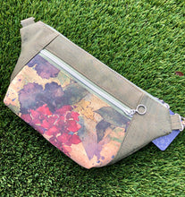 Load image into Gallery viewer, Cork Hip/Sling Bag - Wisteria Print