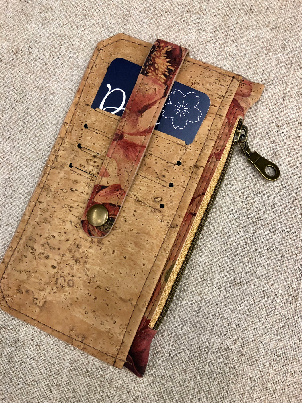 Cork Purse Pal- Ranunculus