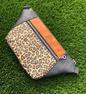 Cork Hip/Sling Bag - Cheetah Print