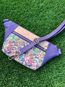 Cork Hip/Sling Bag - Jardin Print