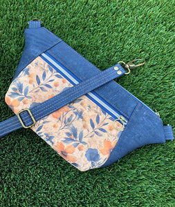 Cork Hip/Sling Bag - Wild Flowers