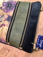Load image into Gallery viewer, Triple Zipper Cork Cross Body Bag